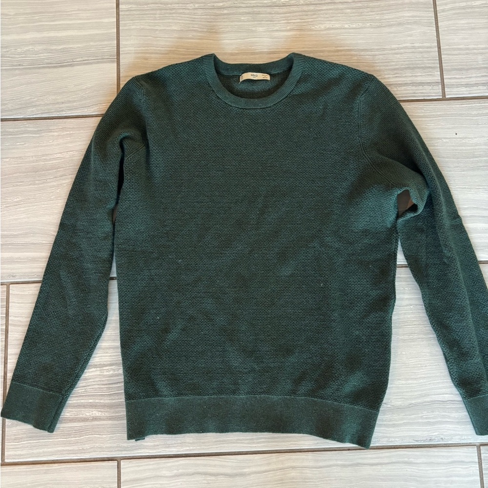 Mango Men's Green Sweater